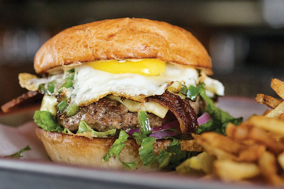 Texas Burger with Fried Egg