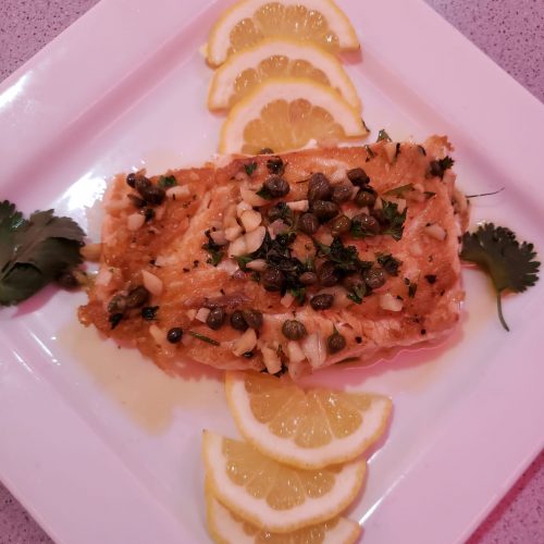 Grilled Salmon add 7.50